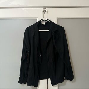 Yohji Yamamoto Black Blazer/Blouse